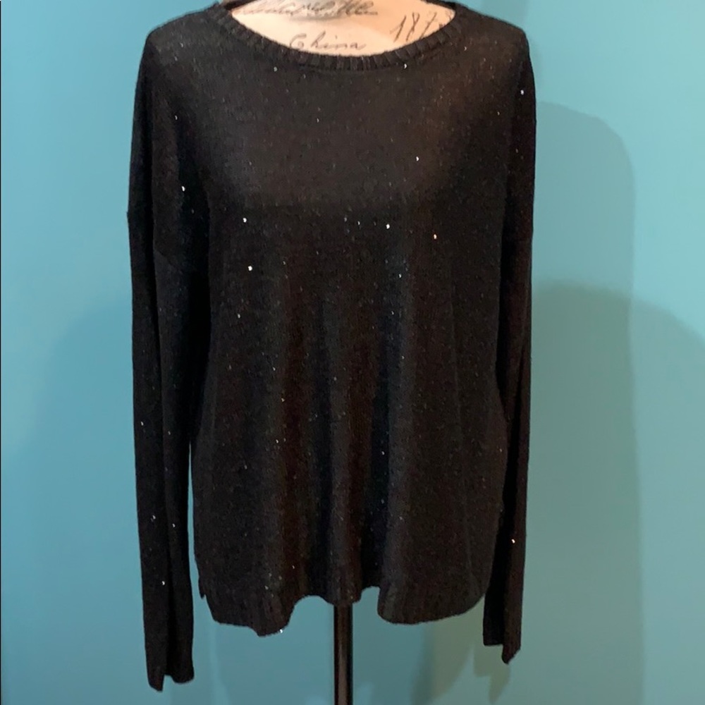 🎁💙NEW💙New Directions Navy Sequined sweater - Picture 7 of 7